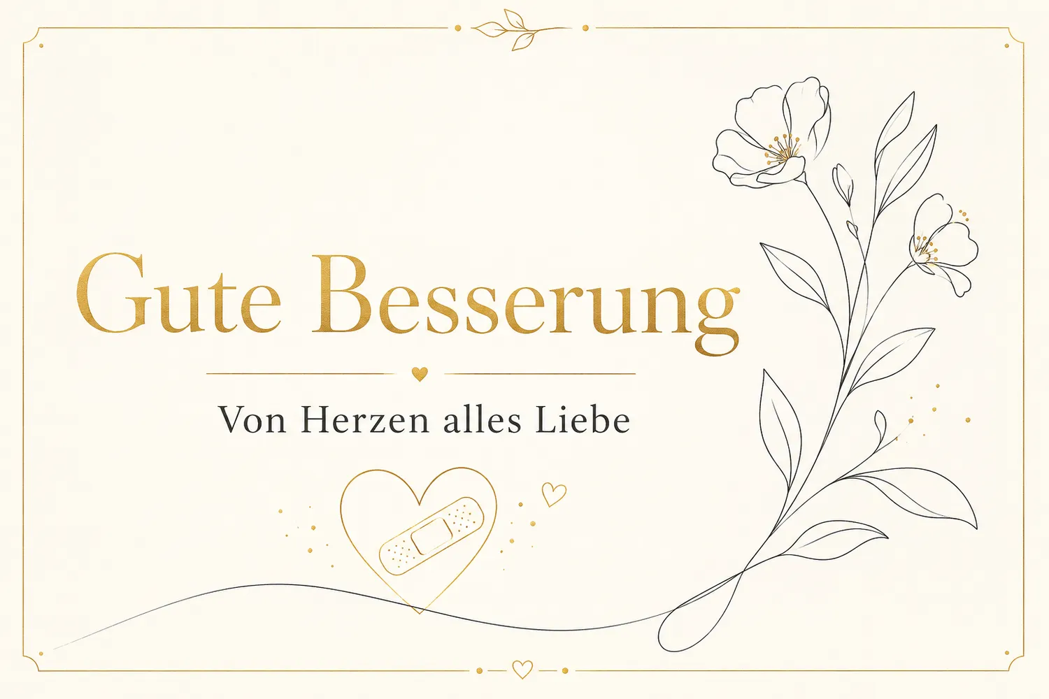 Genesungswünsche Karte