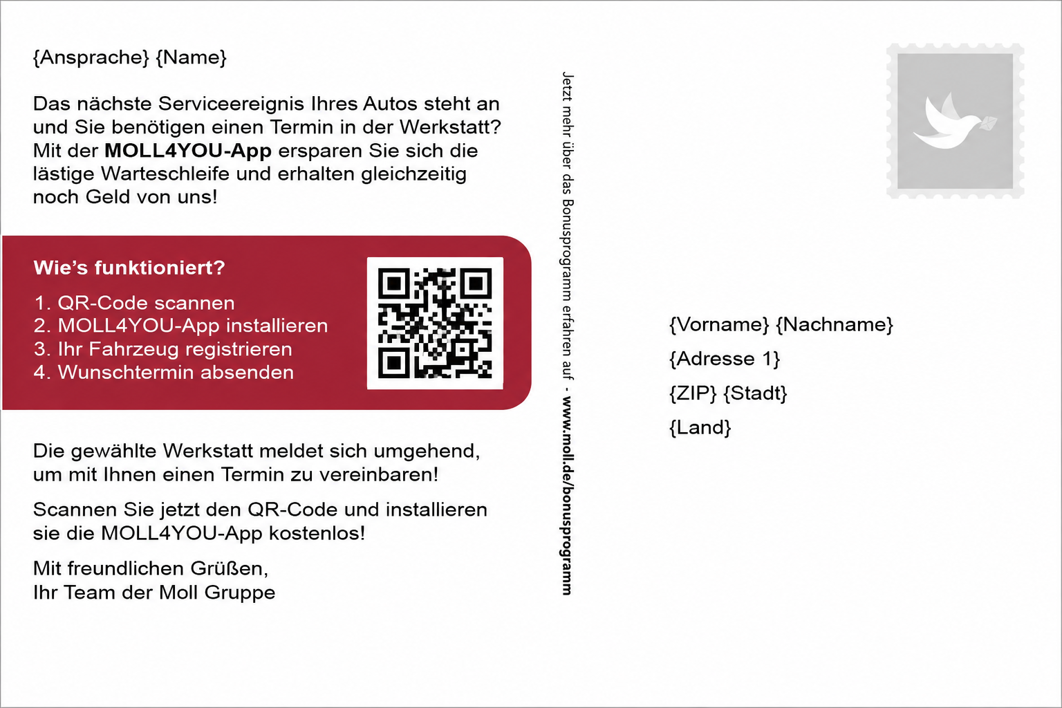 Postkarten-Rückseite